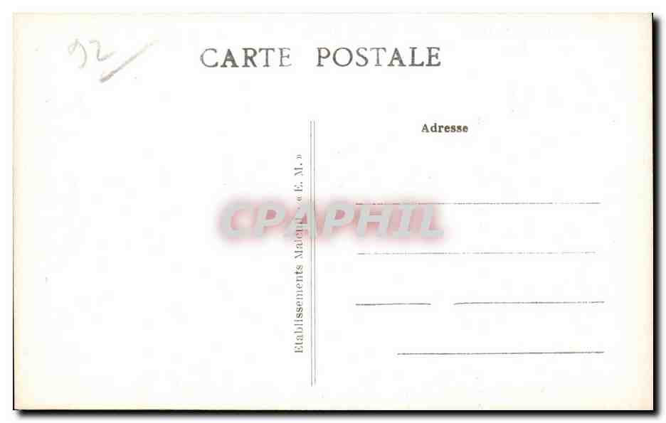 CPA Chaville Etang de Brise Miche Pecheurs — Rückseite