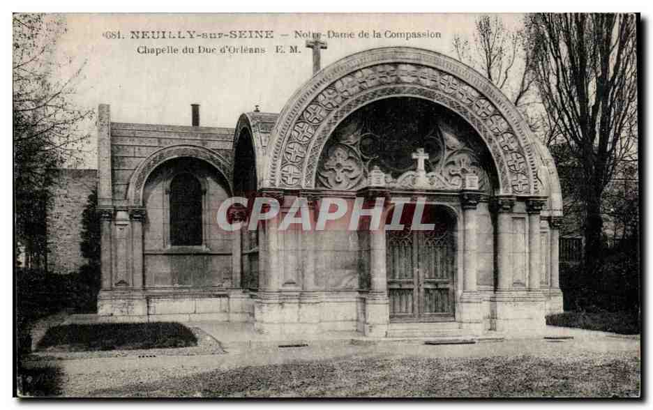 CPA Neuilly sur Seine Notre Dame de la Compassion Chapelle du Duc d'orleans
