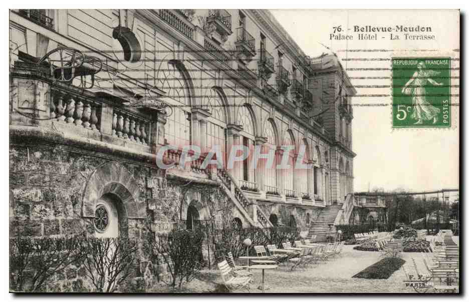 CPA Bellevue Meudon Palace Hotel la terrasse