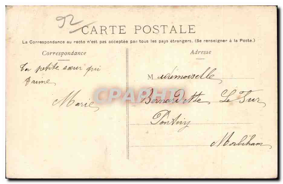 CPA Grand Montrouge Avenue de la republique et l'eglise — Rückseite