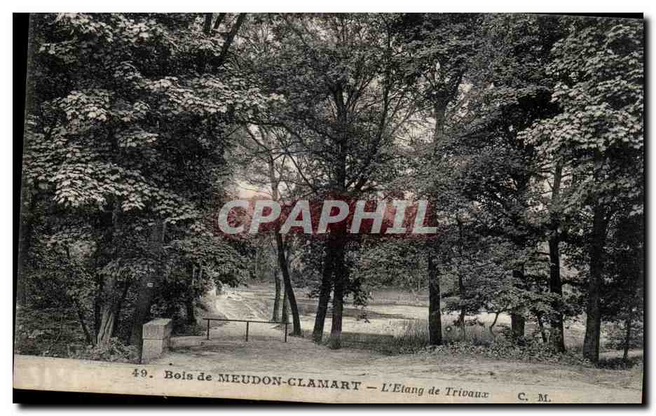 CPA Bois de Meudon Clamart L'etang de Trivaux
