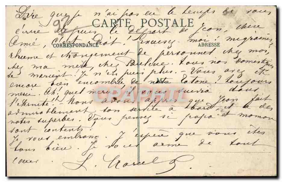 CPA Sevres Chemin des fontaines Entree des bois — Rückseite