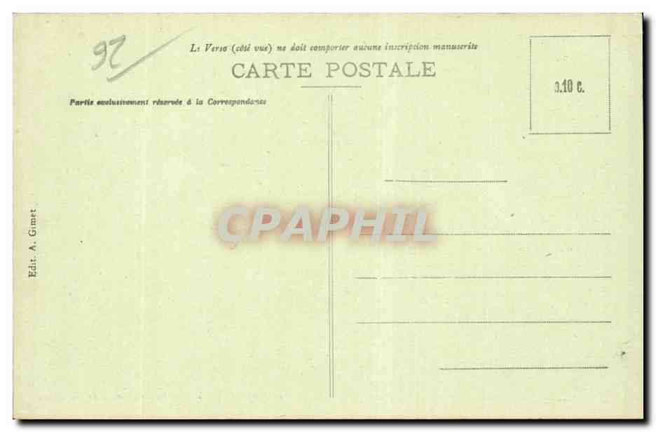 CPA Sevres Entree du bois route de Gallardon — Rückseite