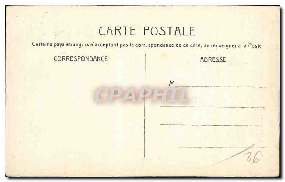 CPA Asnieres Clichy Le cimetiere des chiens — Rückseite