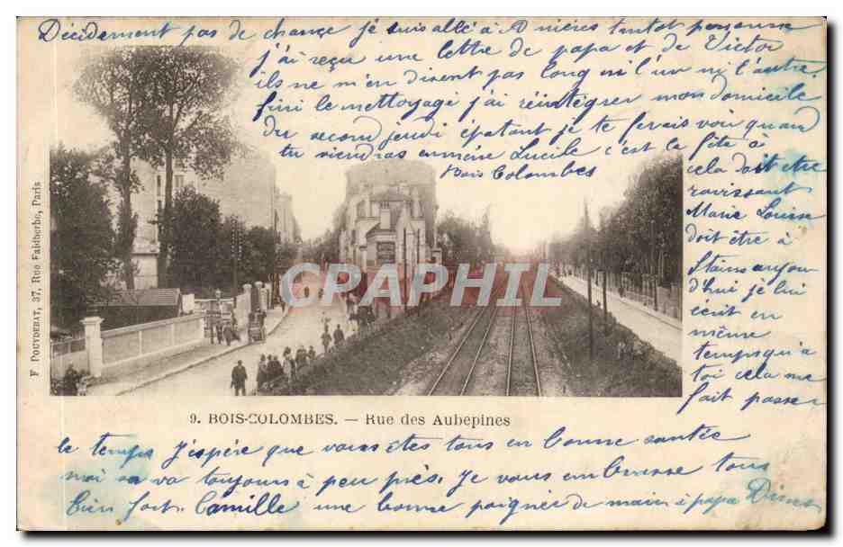 CPA Bois Colombes Rue des Aubepines