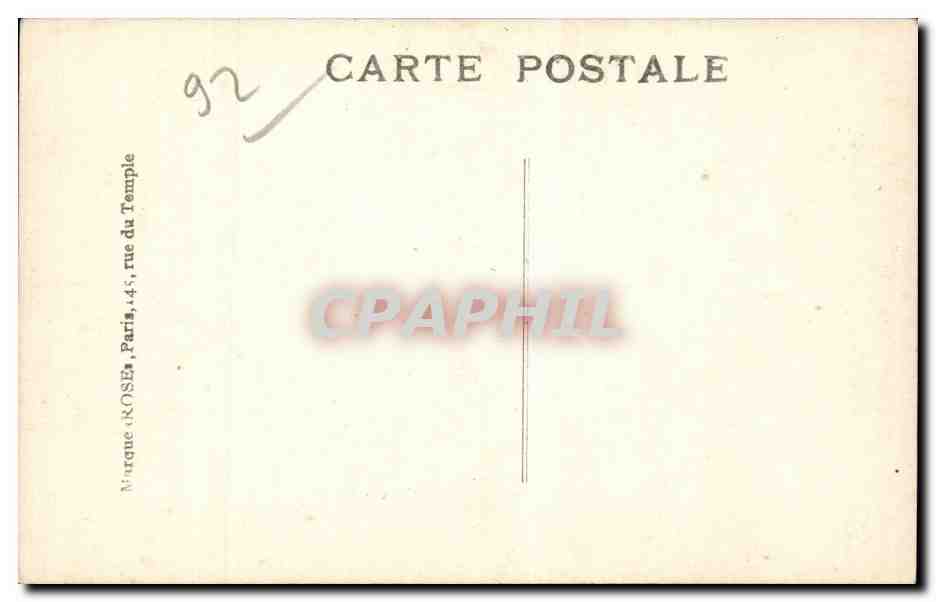 CPA Boulogne sur Seine Inondation 1910 Les usines Renault — Rückseite