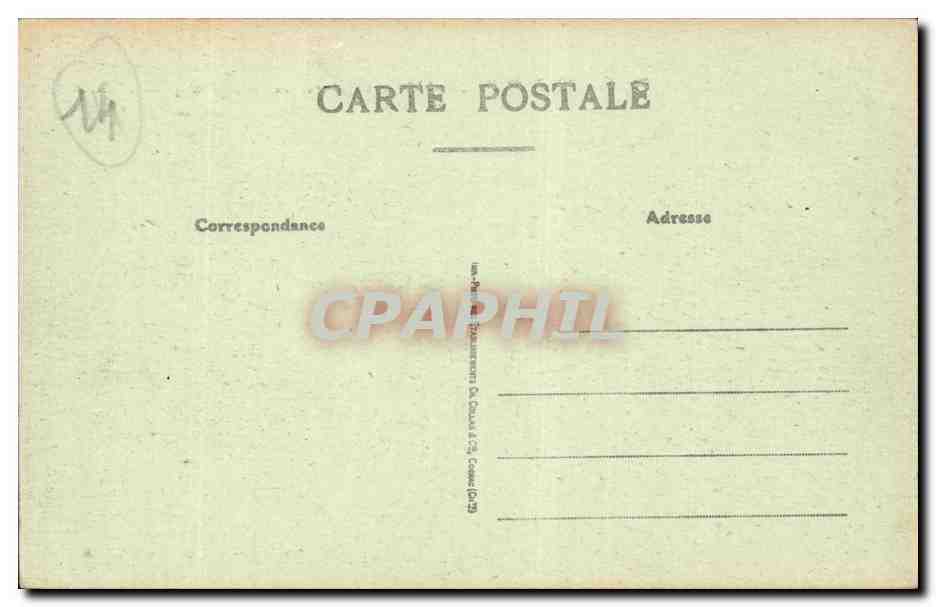 CPA Clecy L'Orne et les rochers de Rochetailles — Verso