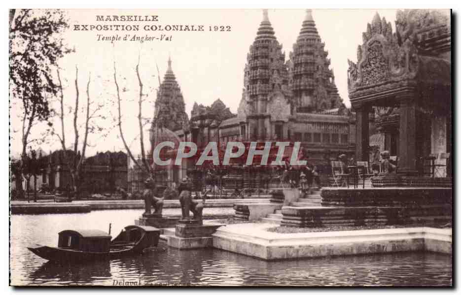 CPA Marseille Exposition coloniale 1922 Temple d'Angkor Vat