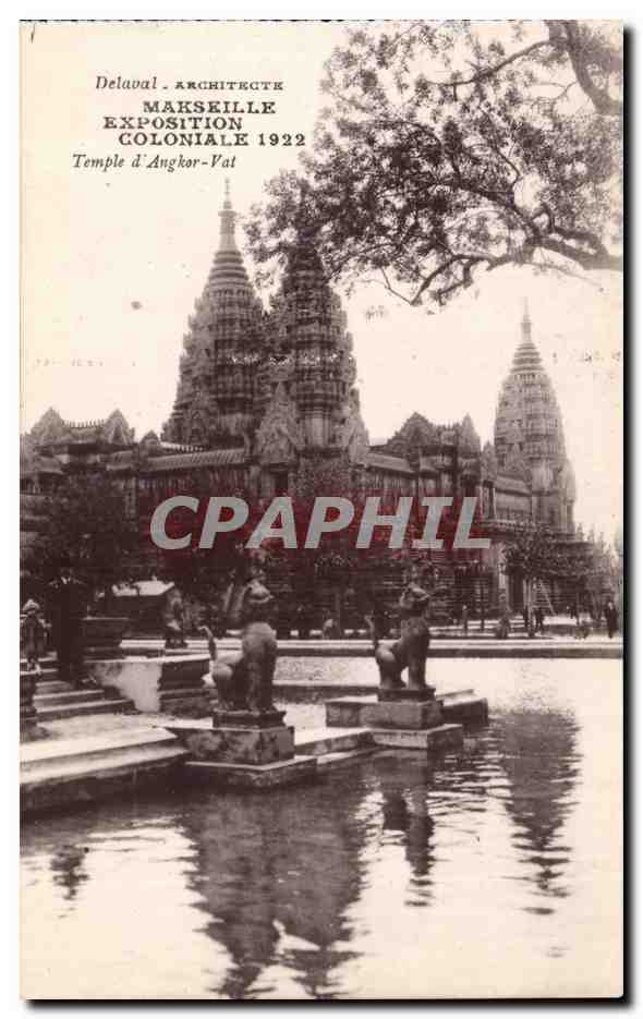 CPA Marseille Exposition coloniale 1922 Temple d'Angkor Vat