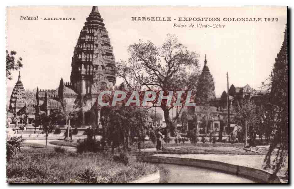 CPA Marseille Exposition coloniale 1922 Palais de l'Indochine
