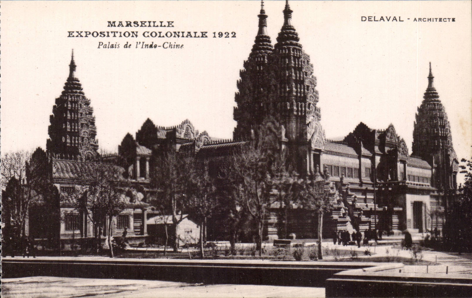 CPA Marseille Exposition coloniale 1922 Palais de l'indochine
