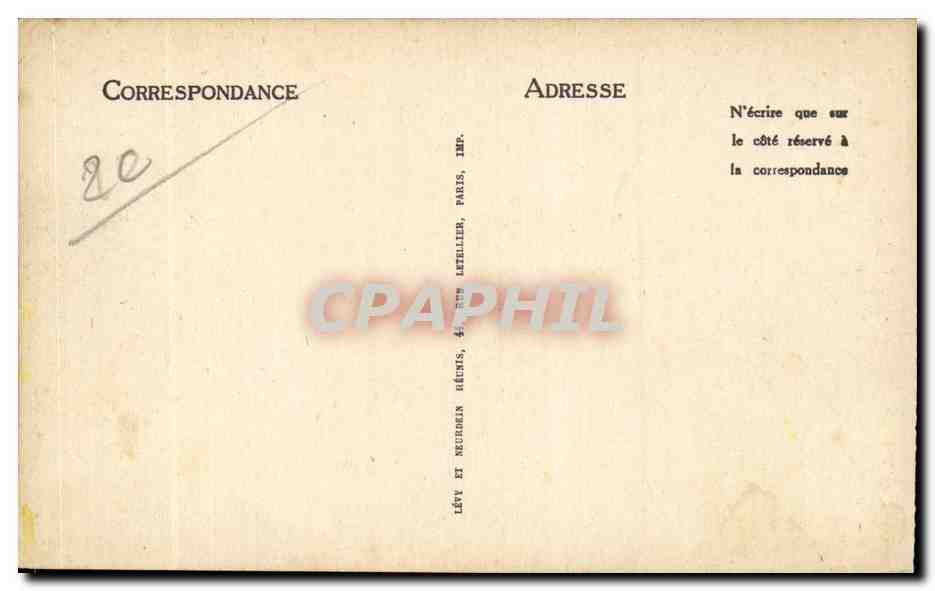 Bonifacio — La falaise et la ville — LL — Verso