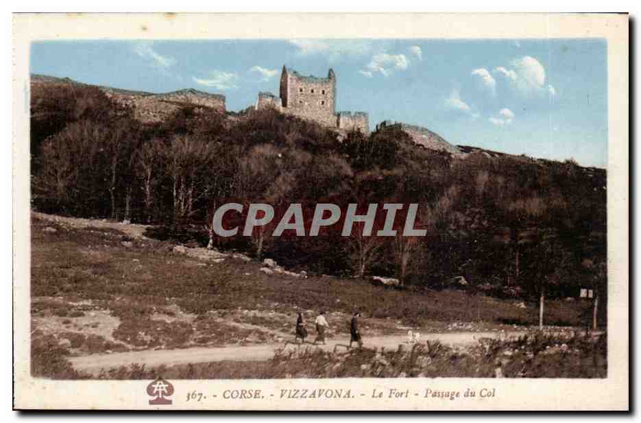 Korsika, Vizzavona — Der Bergfried — Pass des Col — Verlag A. Tomasi, Bastia