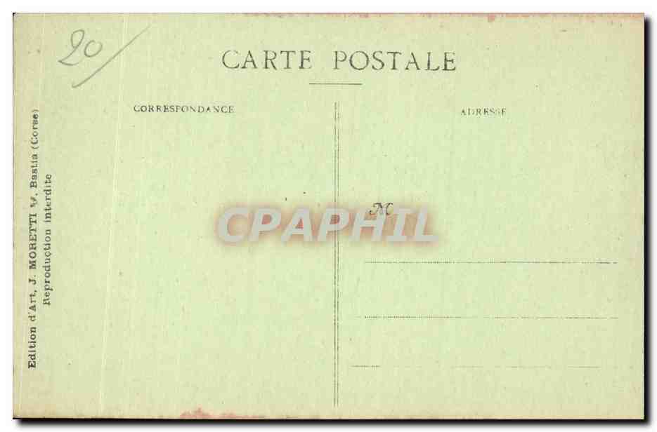 CPA Corse Corsica Nonza (cap Corse) — Rückseite