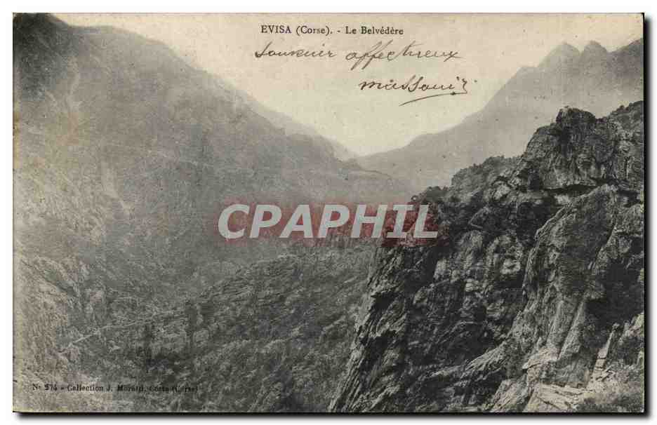 CPA Corse Corsica Evisa Le Belvedere