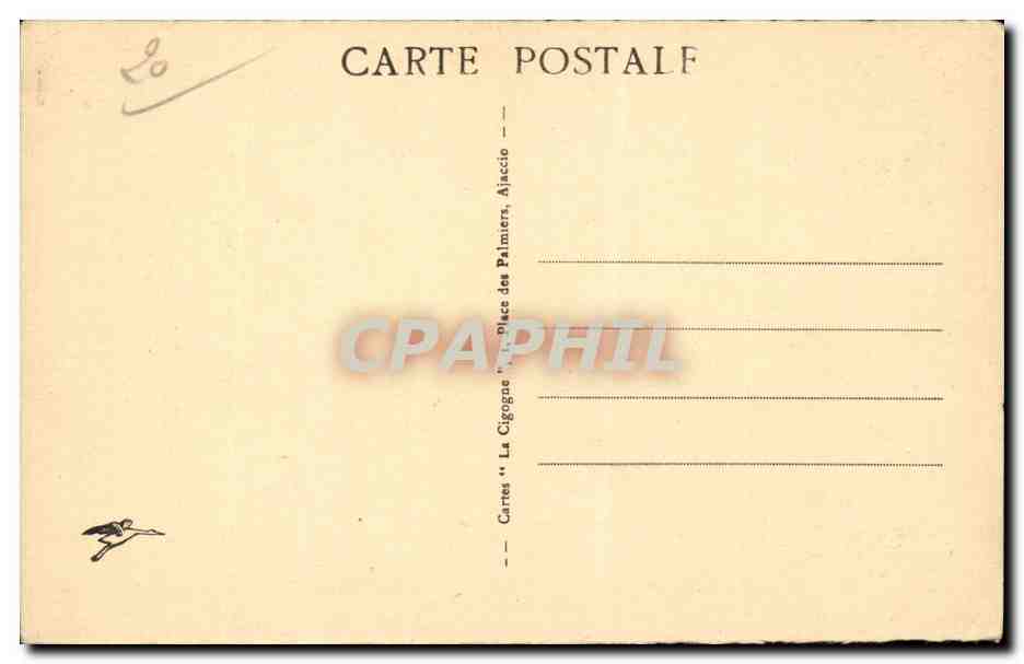 Corse - Corsica - Ajaccio - Place du Diamant avec Monument de Napoleon I - CPA  — Verso