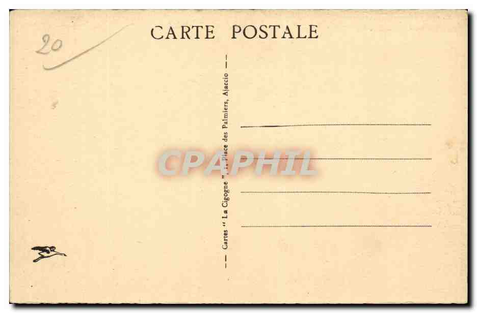 Corse - Corsica - Ajaccio - Vue Generale de la VIlle et de la Baie - CPA  — Rückseite