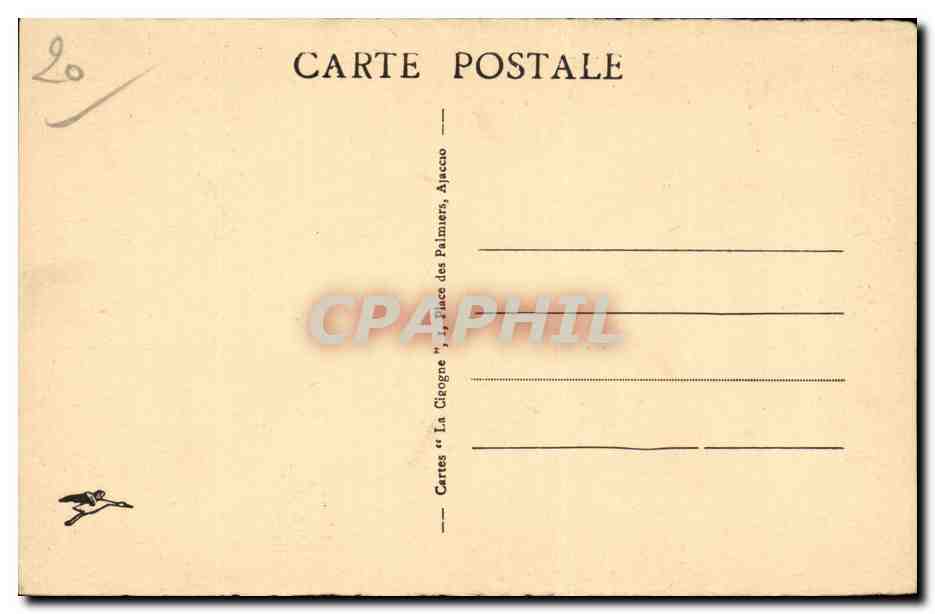 Corse - Corsica - Ajaccio - Une echappee sur la Ville - CPA  — Rückseite