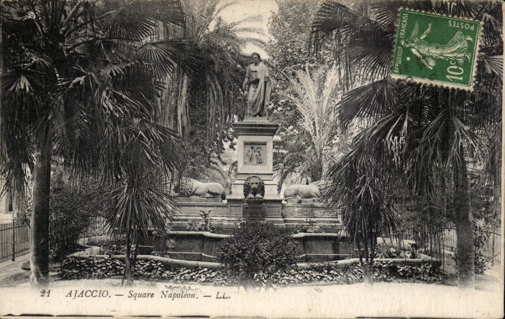 Corse - Corsica - Ajaccio - Square Napoleon - CPA 