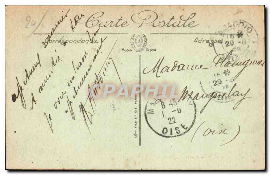 Corse - Corsica - Ajaccio - Square Napoleon - CPA  — Rückseite