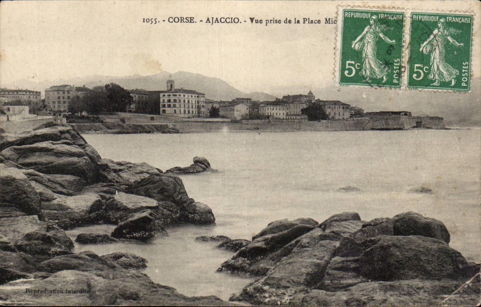 Corse - Corsica - Ajaccio - Vue prise de la Place - CPA 