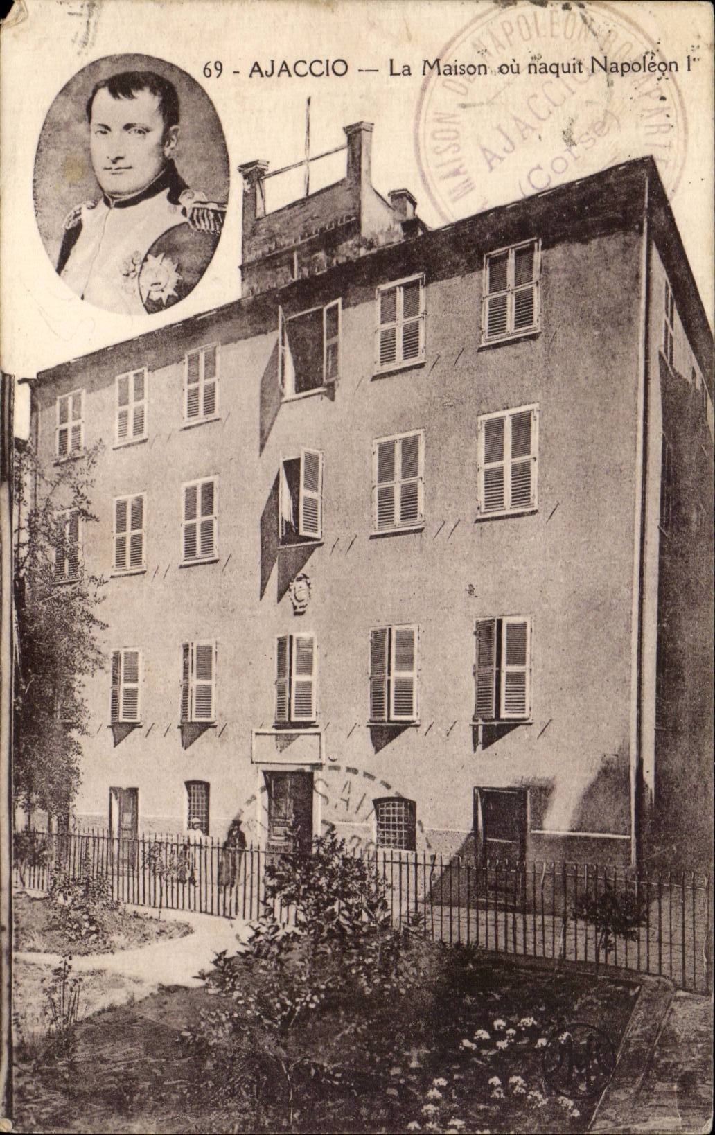 Ajaccio — La Maison où naquit Napoléon Ier — éditeur Corset, n°69