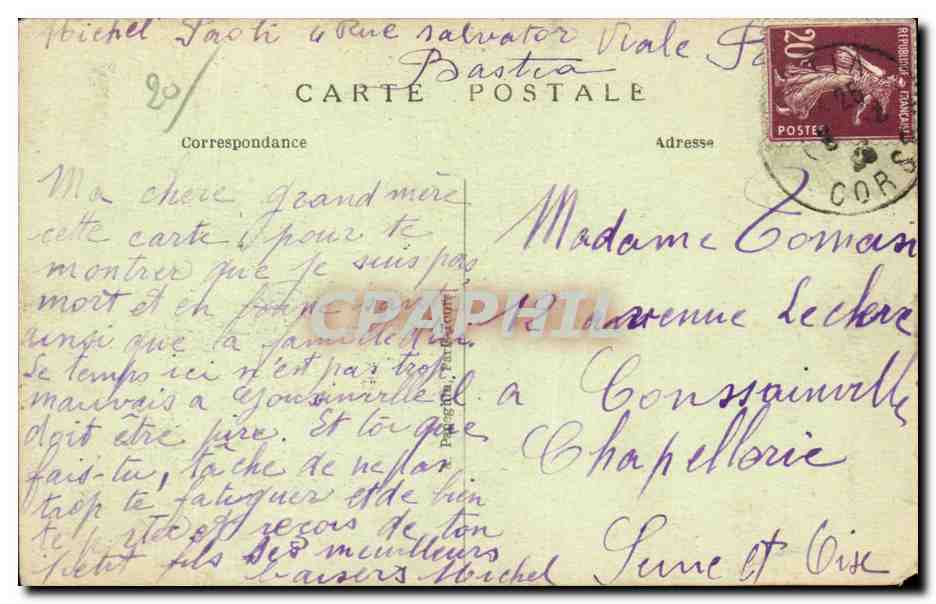Ajaccio — La Maison où naquit Napoléon Ier — éditeur Corset, n°69 — Reverso