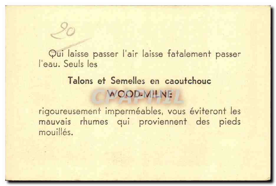 Corse - Corsica - Ajaccio - La Rade - (publicite Talons Wood line) — Rückseite