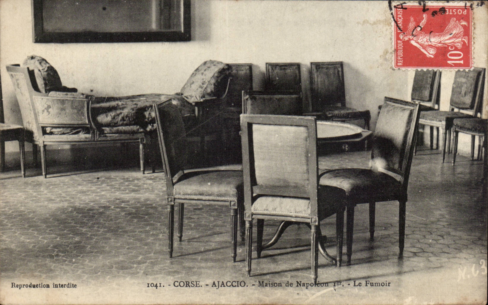 Ajaccio - Maison de Napoléon Ier - Le Fumoir