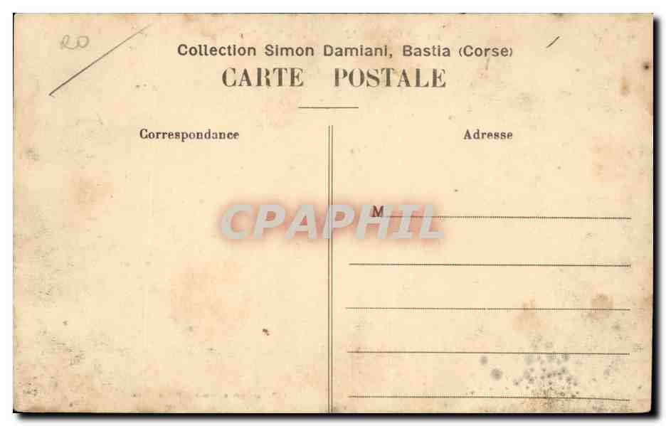 Corse - Corsica - Ajaccio - du Petit Bois - CPA  — Rückseite