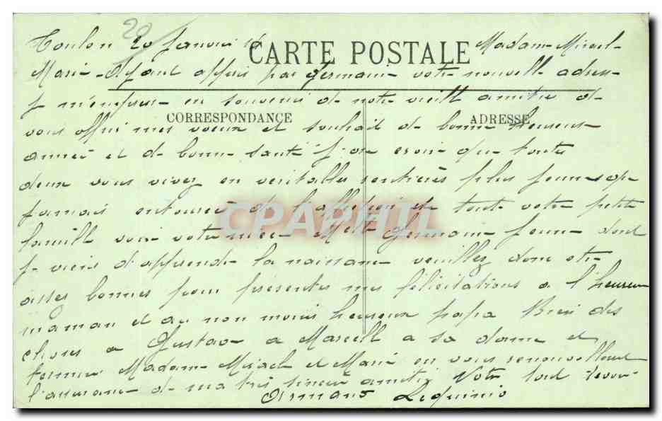 Ajaccio - Cathédrale - Le Baptisterre où fut baptisé Napoléon Ier - LL — Rückseite
