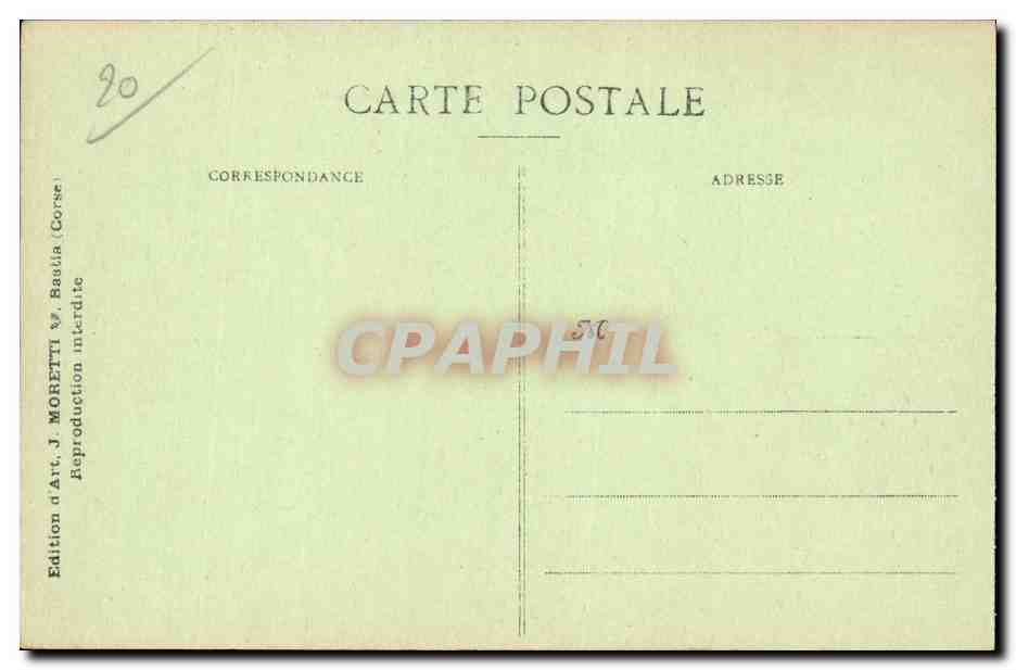 Corse - Corsica - Ajaccio - Les Iles Sanguinaires - CPA  — Rückseite
