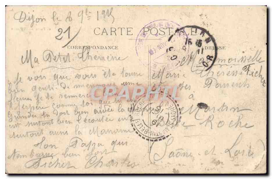 Dijon - Eglise et Porte Saint Pierre - Velo - Bicycle - CPA - CPA — Rückseite