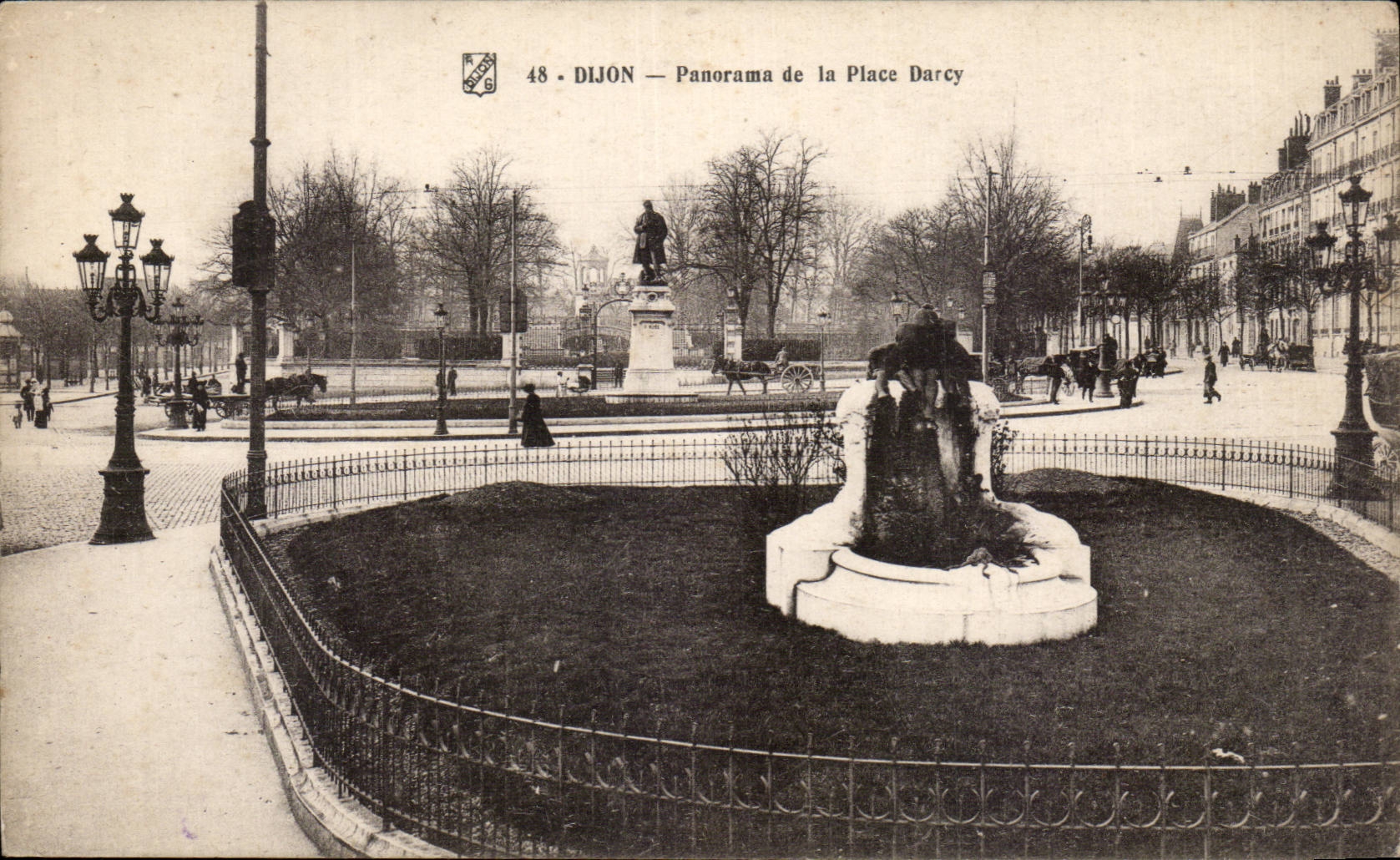 Dijon - Panorama de la Place Darcy - CPA - CPA 