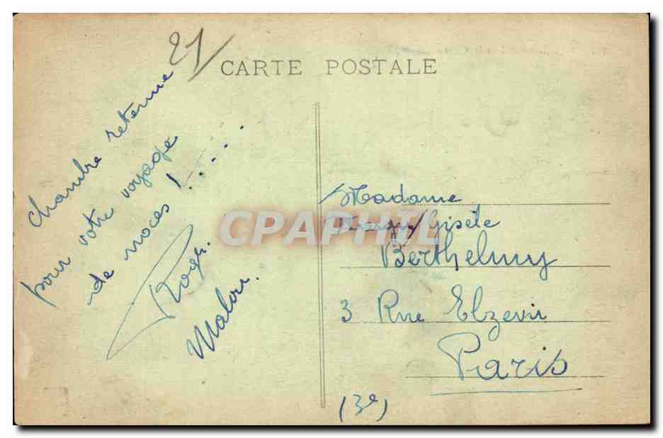 Dijon - Hotel de la Cloche - CPA  — Rückseite