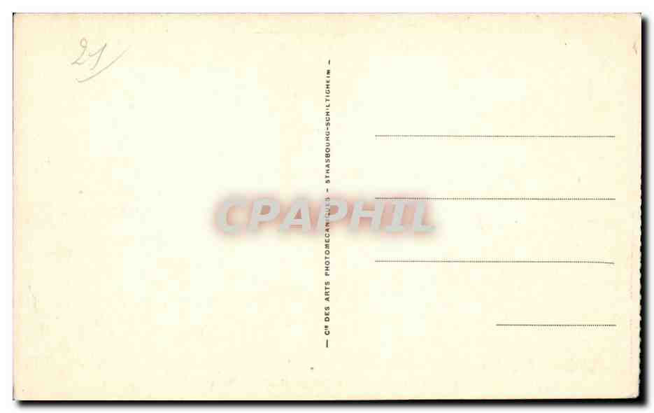 Dijon - Hotel de Ville - automobile - CPA  — Rückseite