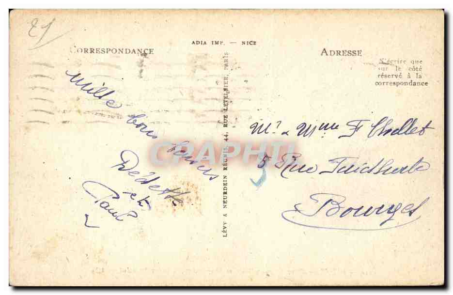 Dijon - Place Etienne Dolet et Monument de Saint Bernard - CPA  — Rückseite
