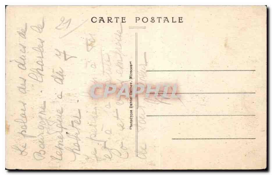 Dijon - Place d'Armes - CPA  — Rückseite