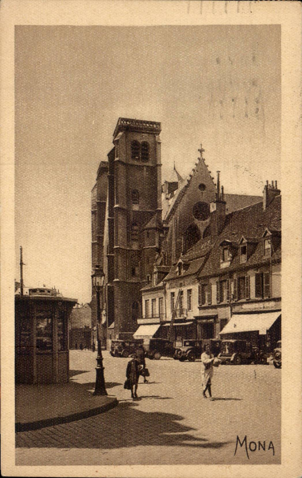 Dijon - La Bossuet et les Tours de l'Eglise Saint Jean - CPA 