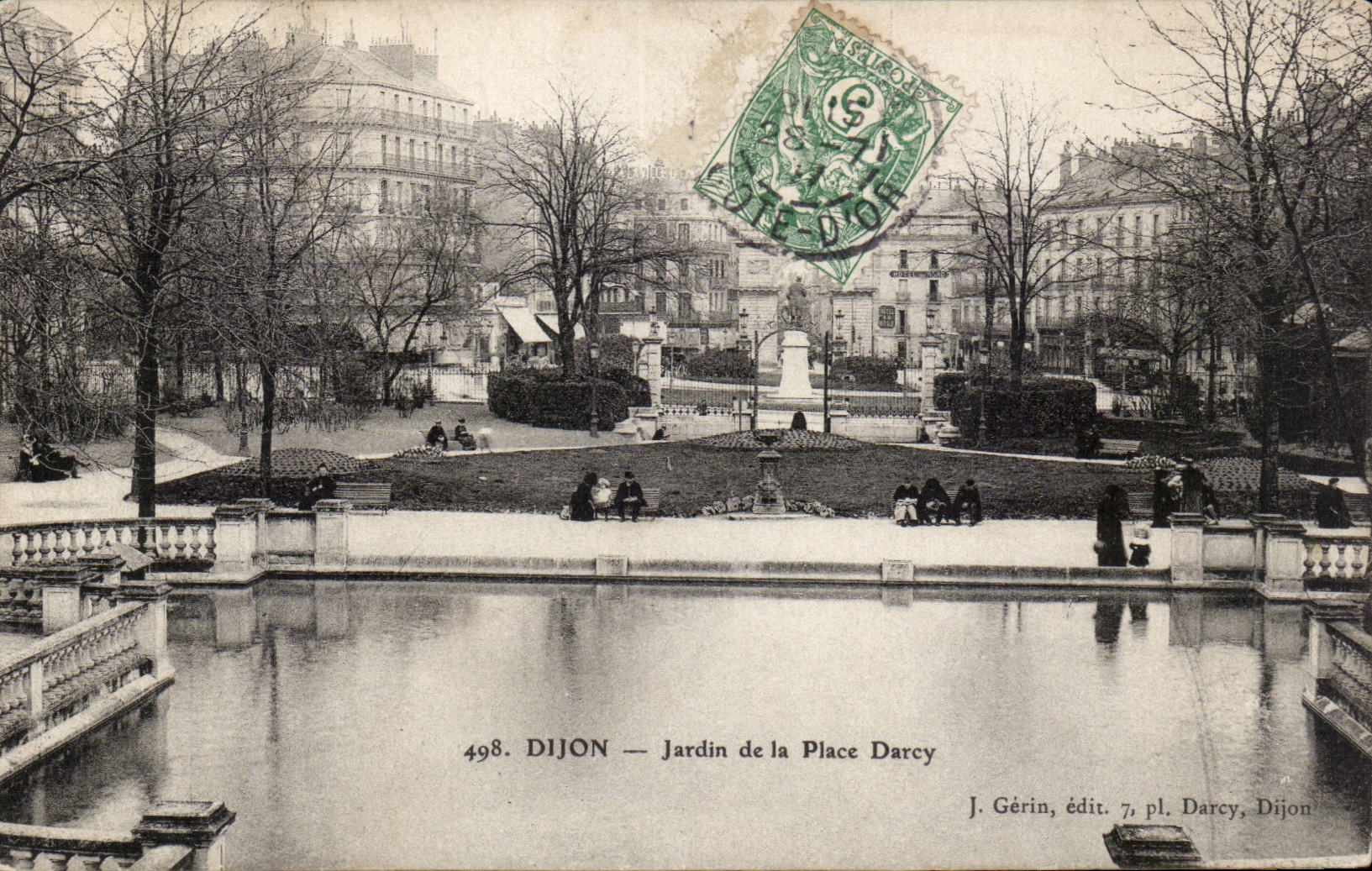 Dijon - Jardin de la Place Darcy - CPA 