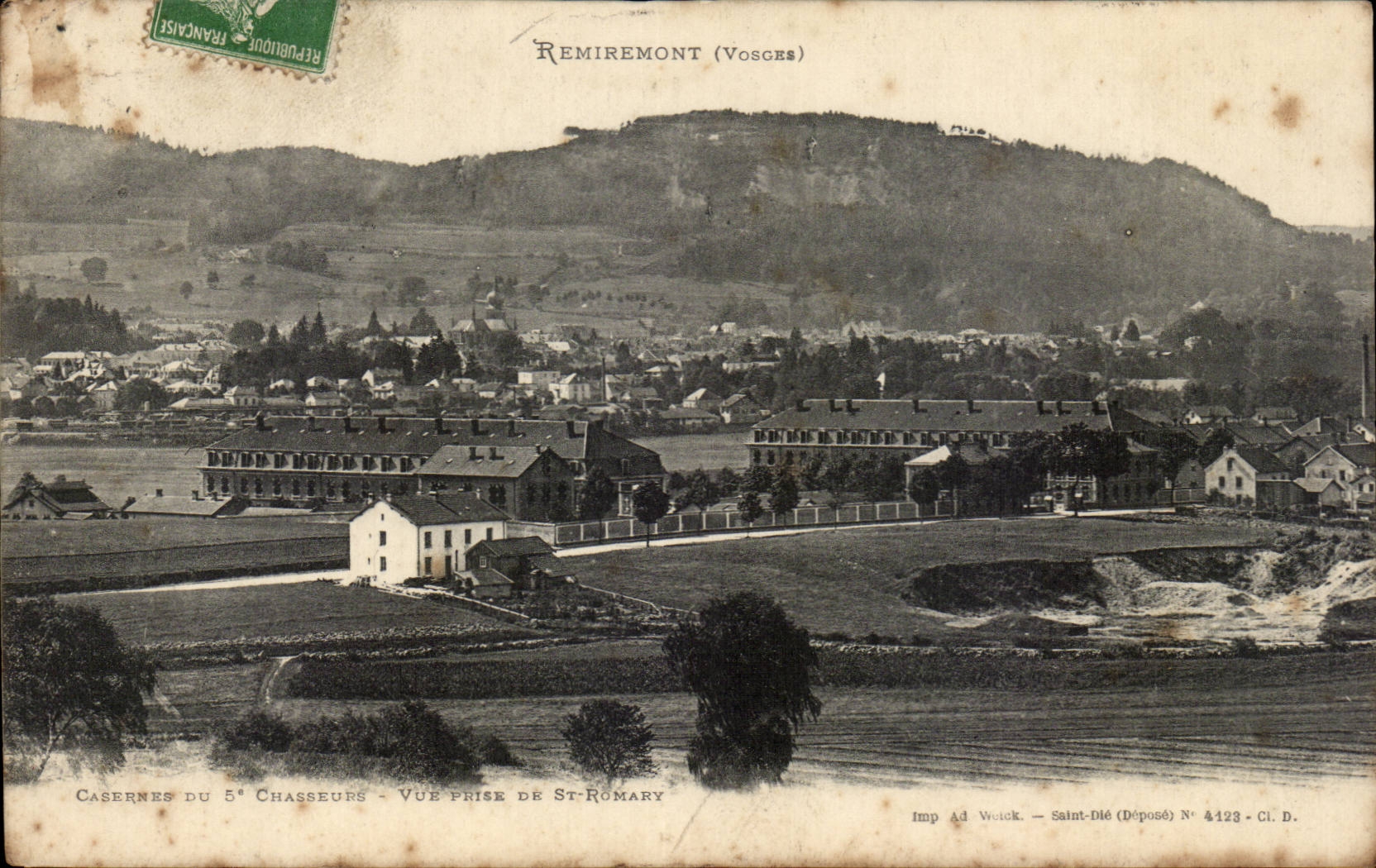 Remiremont - Vue prise de St Romary - CPA 