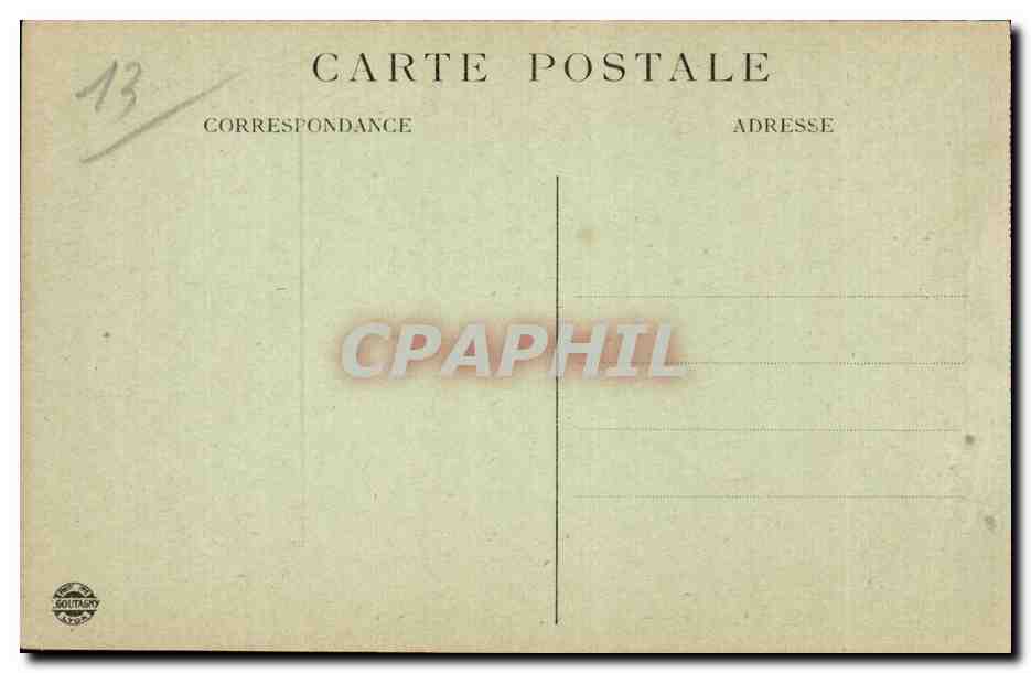 Marseille - L'Avenue du Prado - tramway - caleche - horse drawn carriage - CPA  — Rückseite