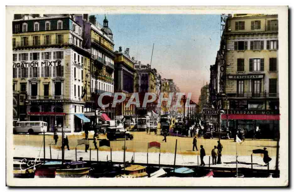 Marseille - Le Quai des Belges et la Canebiere - CPA 