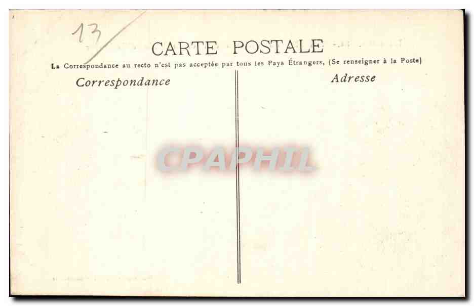 Marseille - Les Iles du Chateau d'If - CPA  — Rückseite