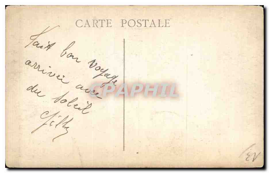 Parisienne et Marseillais — Jour de mistral — illustration humoristique — Verso