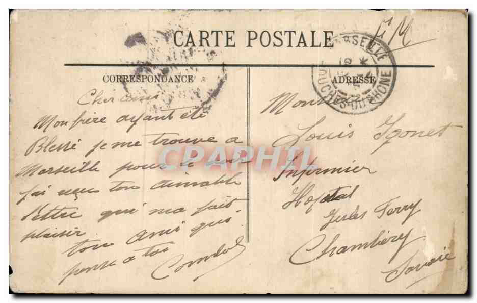 Marseille - Le Chateau Borely - CPA -  — Rückseite