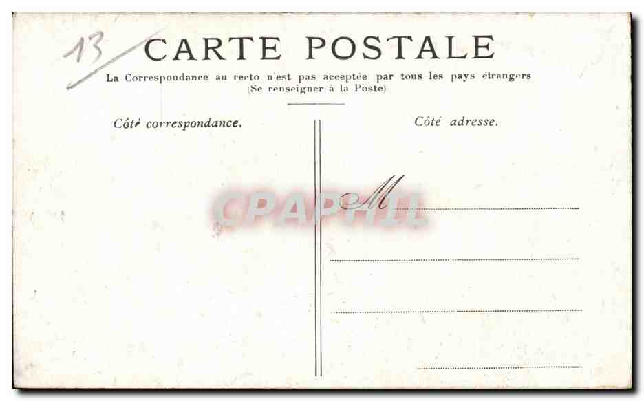 Marseille - La Caisse d'Epargne - CPA  — Rückseite