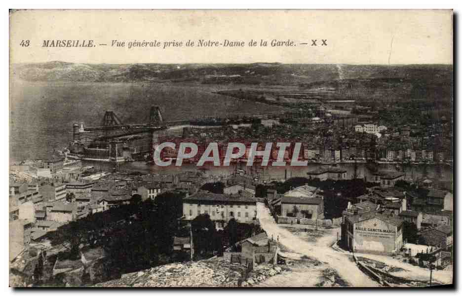 Marseille — Vue générale prise de Notre-Dame de la Garde — Arile Carcet-Mana