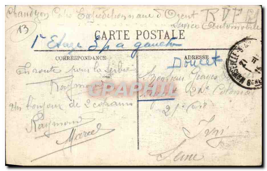 Marseille — Vue générale prise de Notre-Dame de la Garde — Arile Carcet-Mana — Reverso