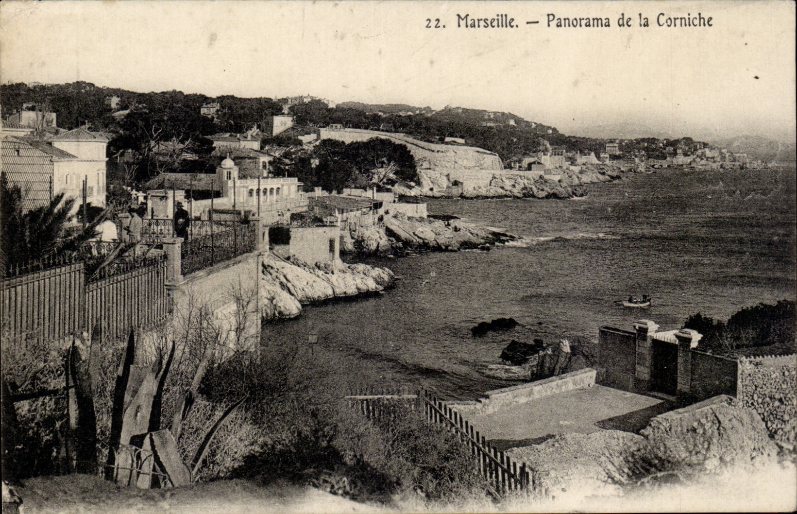 Marseille - Panorama de la Corniche - CPA 